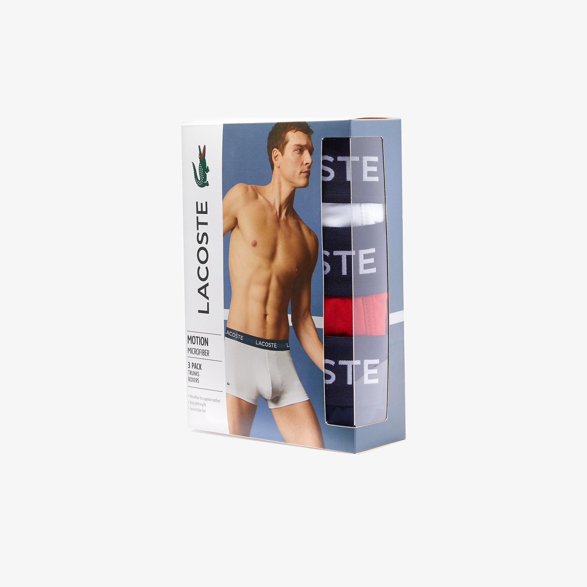 Lacoste Pack Of 3 Motion Classics Trunks