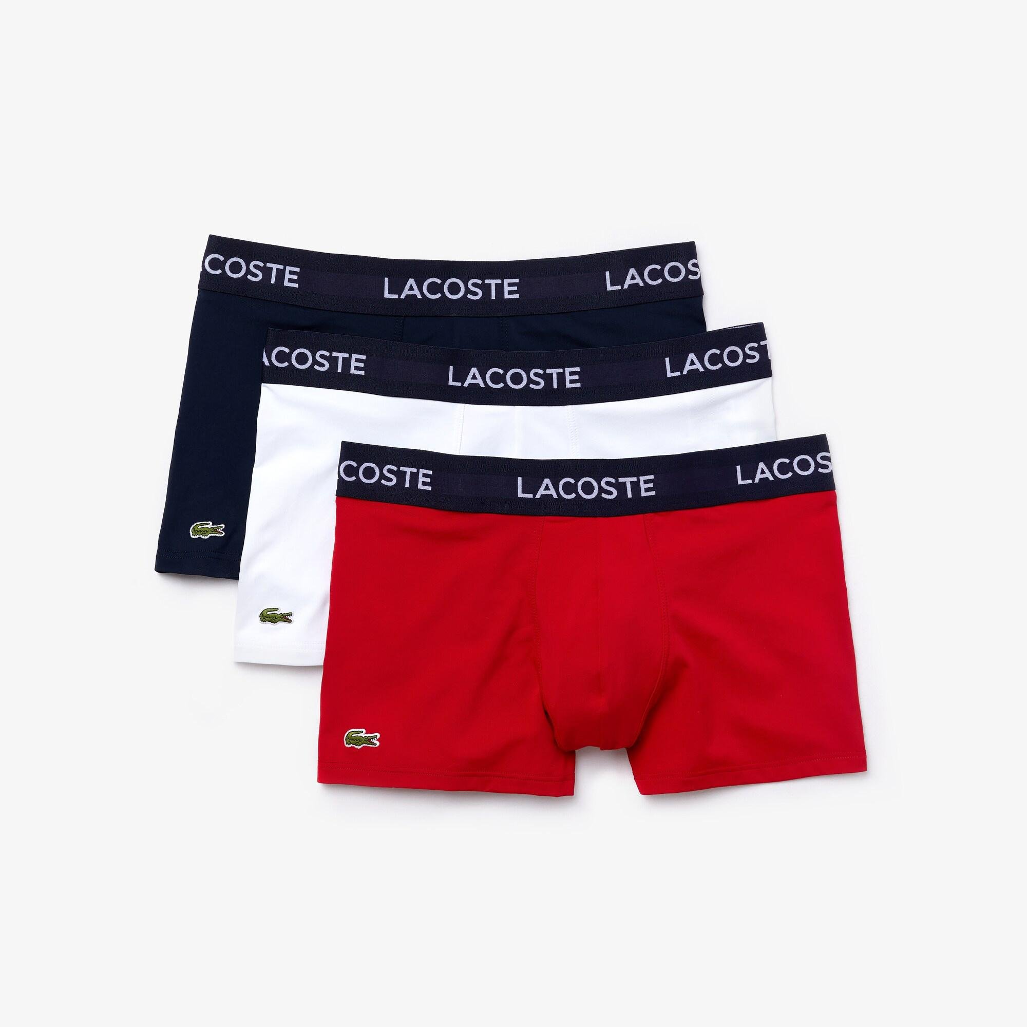 Lacoste Pack Of 3 Motion Classics Trunks