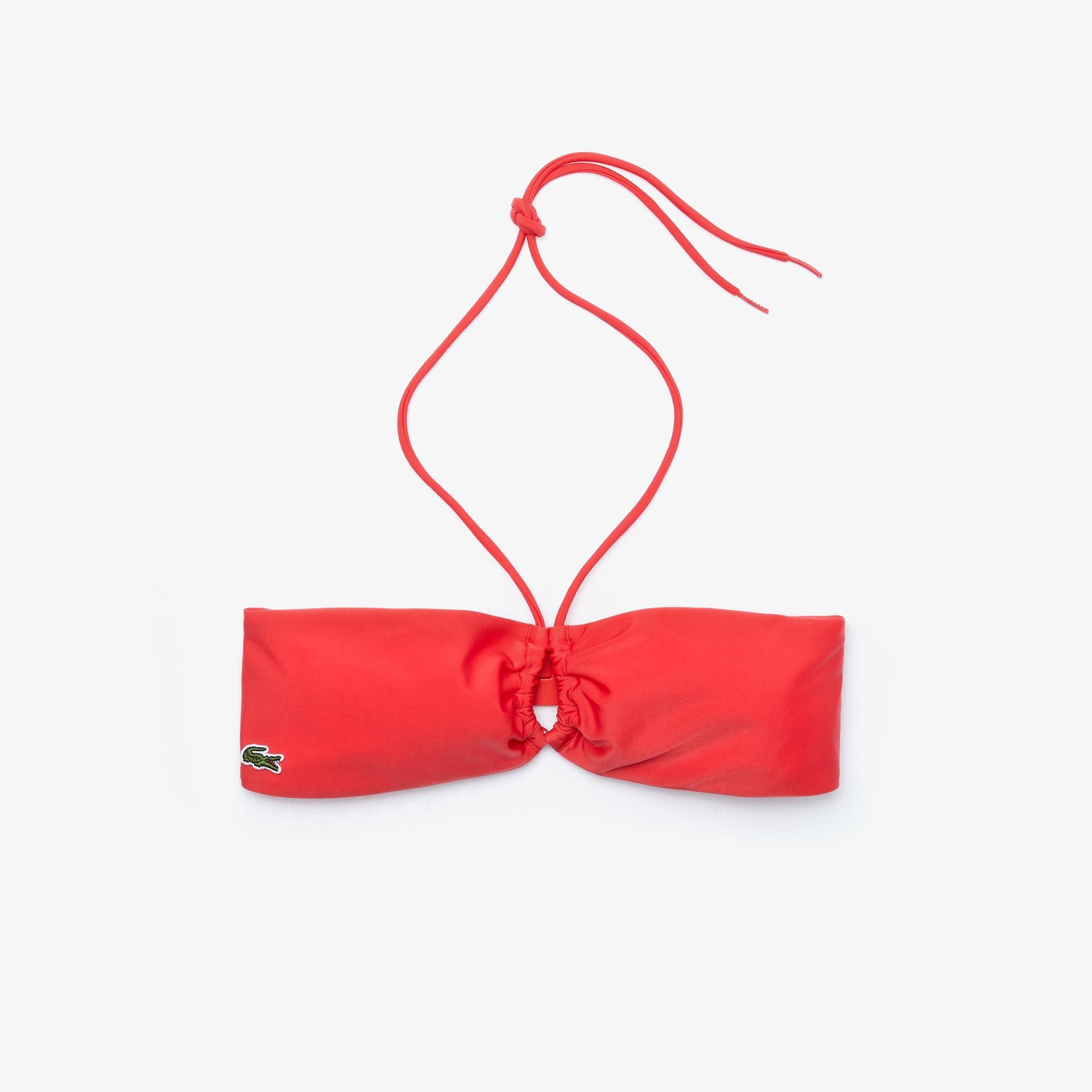 Lacoste Women's Recycled Bandeau Bikini Top