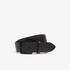 Lacoste Men's Engraved Buckle And Crocodile Smooth Leather BeltSİYAH (SİYAH)