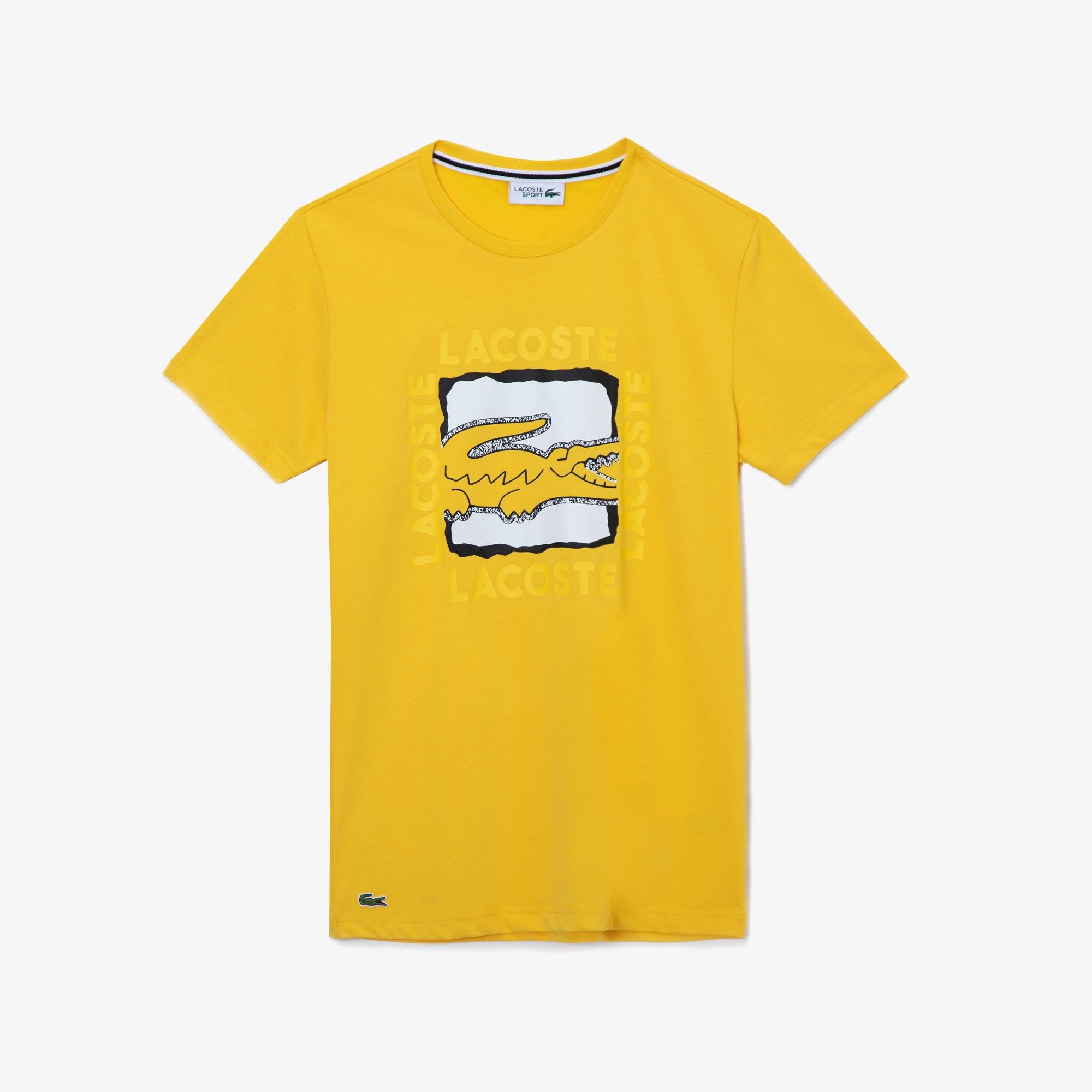 Lacoste Men's Sportowy T-Shirt with pattern 3D