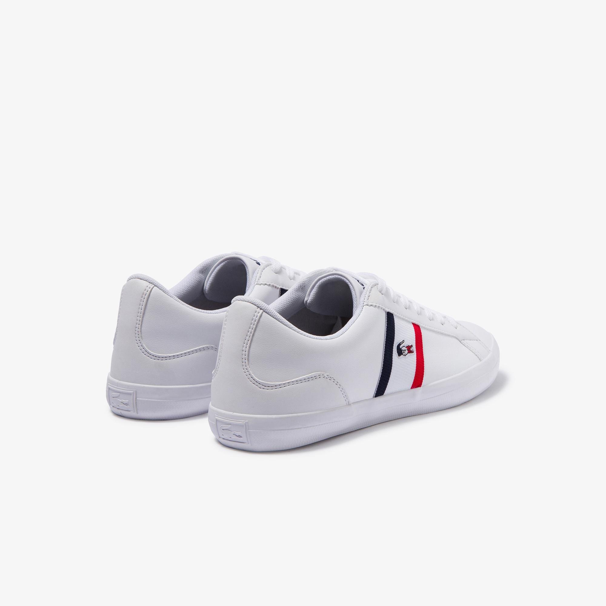 Lacoste Men's Lerond Tricolore Leather and Synthetic Trainers ...