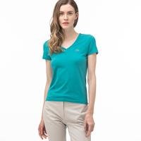 Lacoste футболка жіноча з V-вирізомS5J