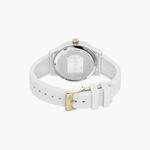 Lacoste.12.12 Ladies Watch with White Silicone Petit Piqué Pattern Strap