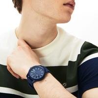 Lacoste Men's 12.12 Watch with Blue Silicone Strap-