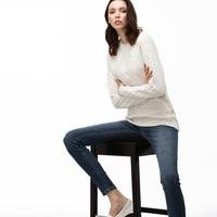 Lacoste Knit Women's Pikowany with round Crew Neck04A