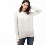 Lacoste Knit Women's Pikowany with round Crew Neck