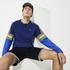 Lacoste Men's Sport Bi-Material Print SweatshirtMavi
