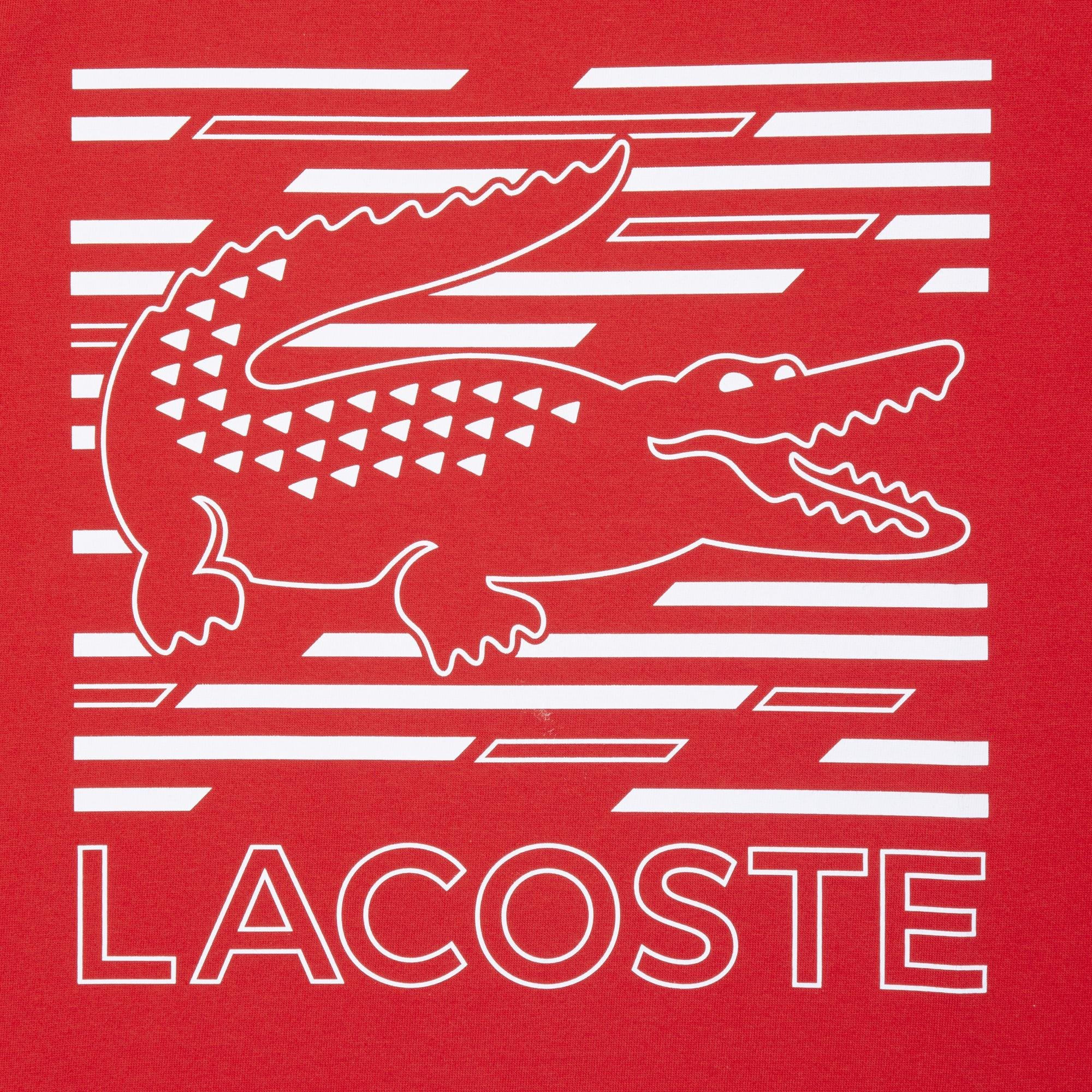 Lacoste Sport Pánské Prodyšné Triko S Potiskem Krokodýla