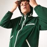 Lacoste Men's Lightweight Water-Resistant Hooded Windbreaker