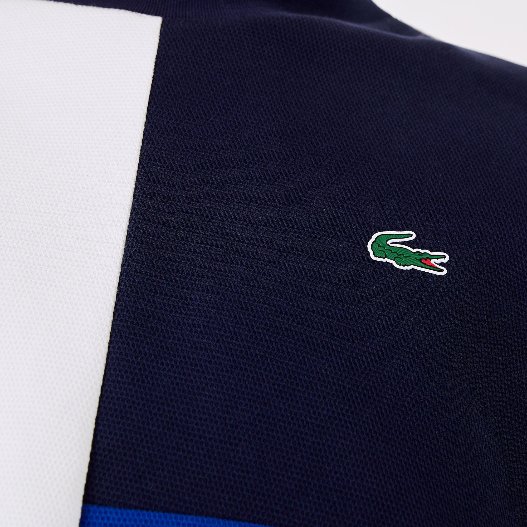 Lacoste Sport Men's Two-layer hoodie from the mixture cotton In Color Blocks