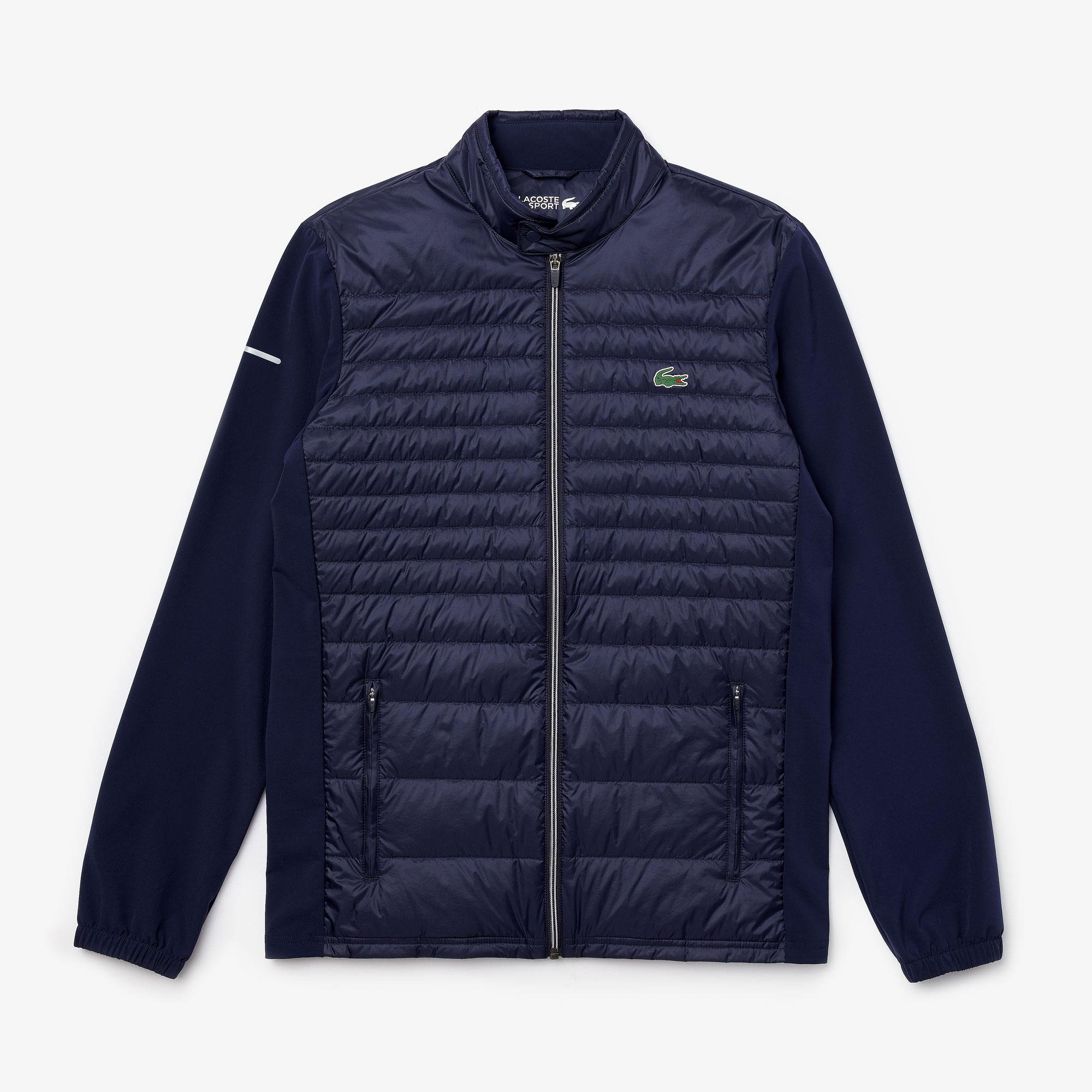 Lacoste Men's Sport Lightweight Water-Resistant Quilted Golf Jacket