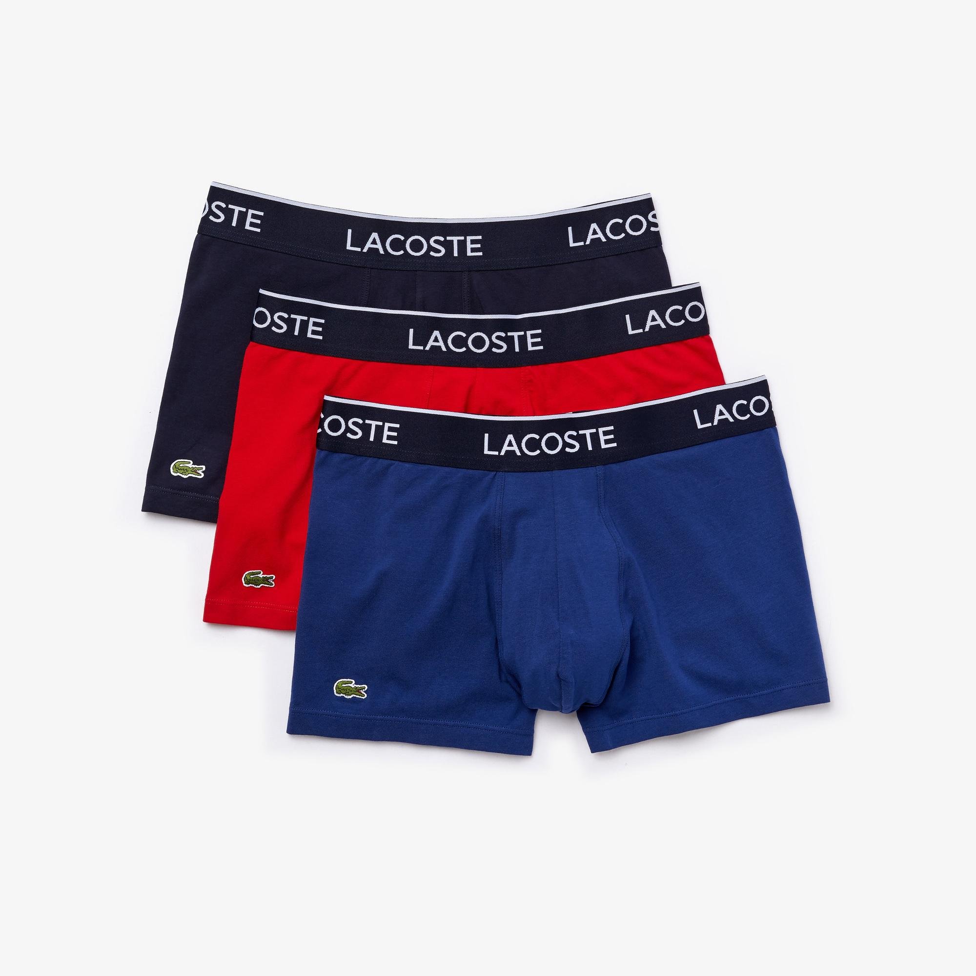 Lacoste 3 db. casual fekete boxeralsó