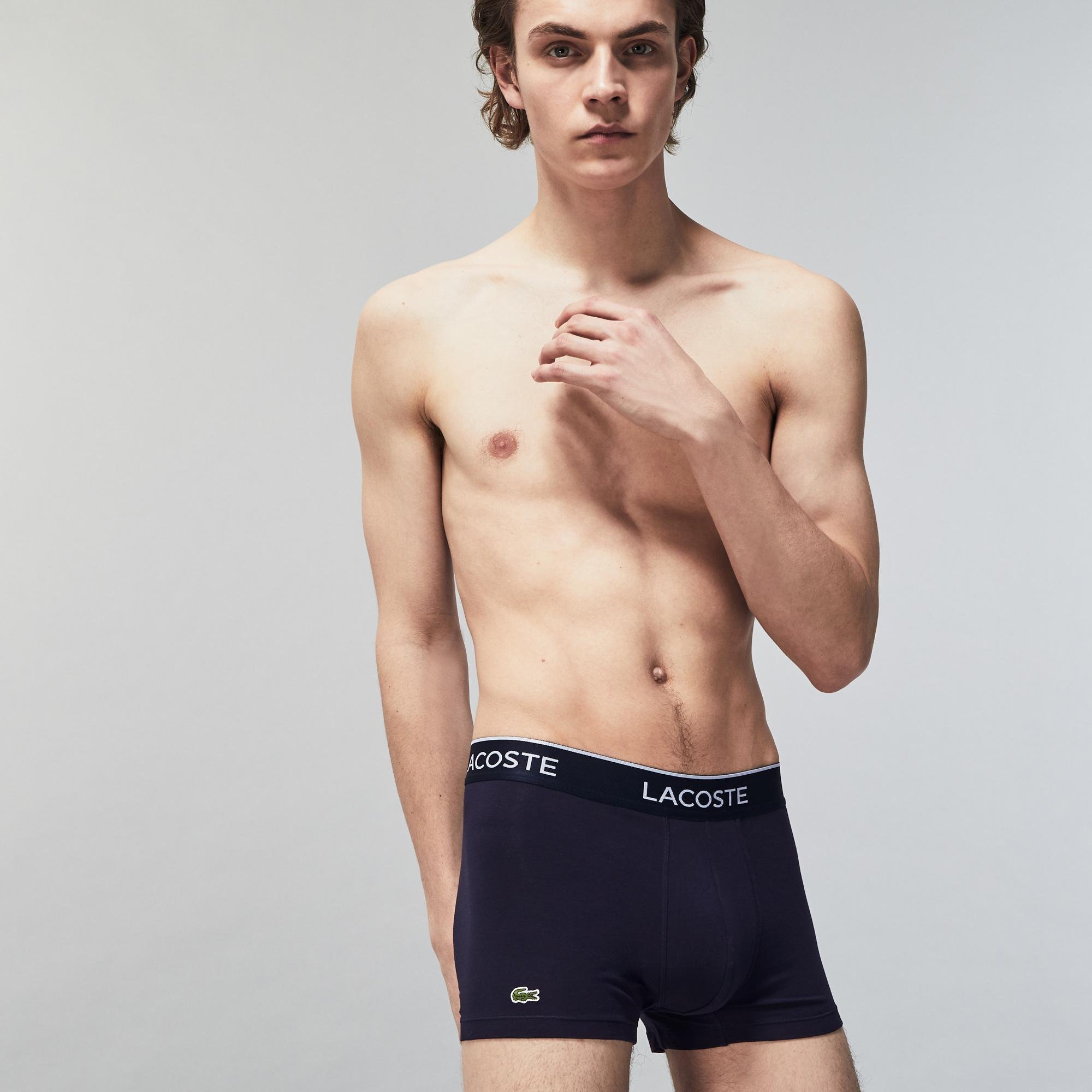 Lacoste 3 db. casual fekete boxeralsó