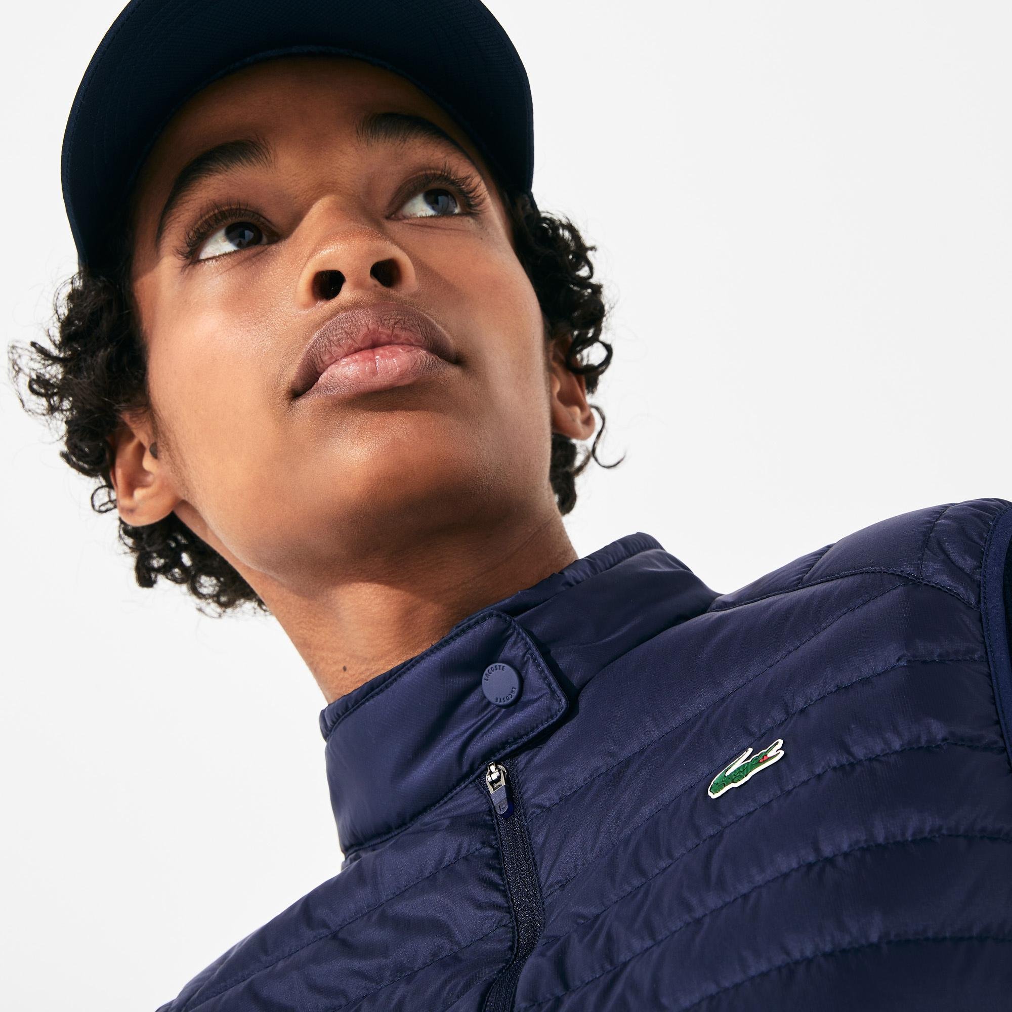 Lacoste Women's Sport Water-Resistant Quilted Technical Golf Vest