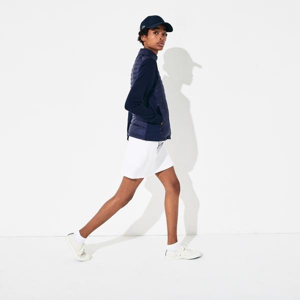 Lacoste Women's Sport Water-Resistant Quilted Technical Golf Vest