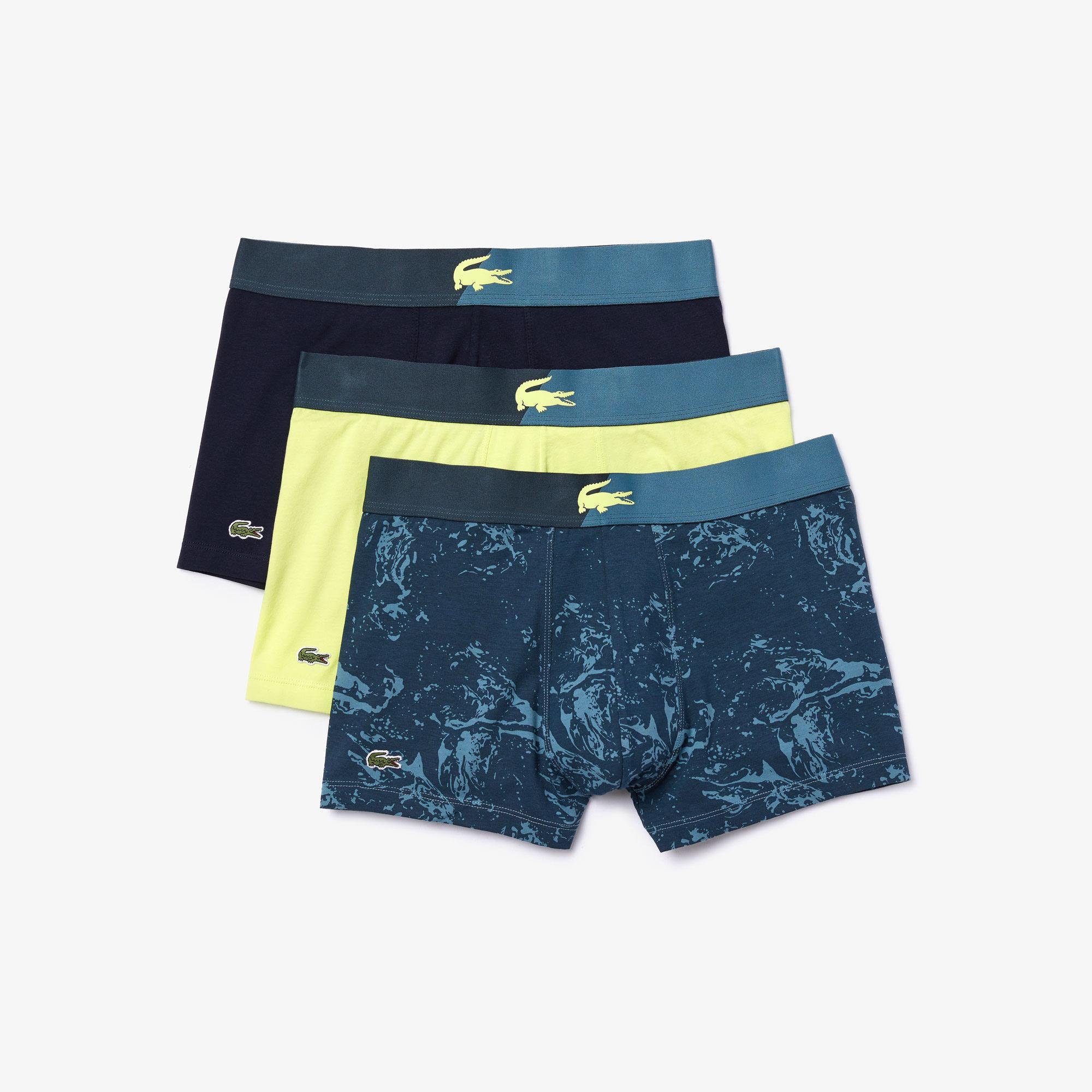 Lacoste Pack of 3 Casual Marble Effect Boxer Briefs
