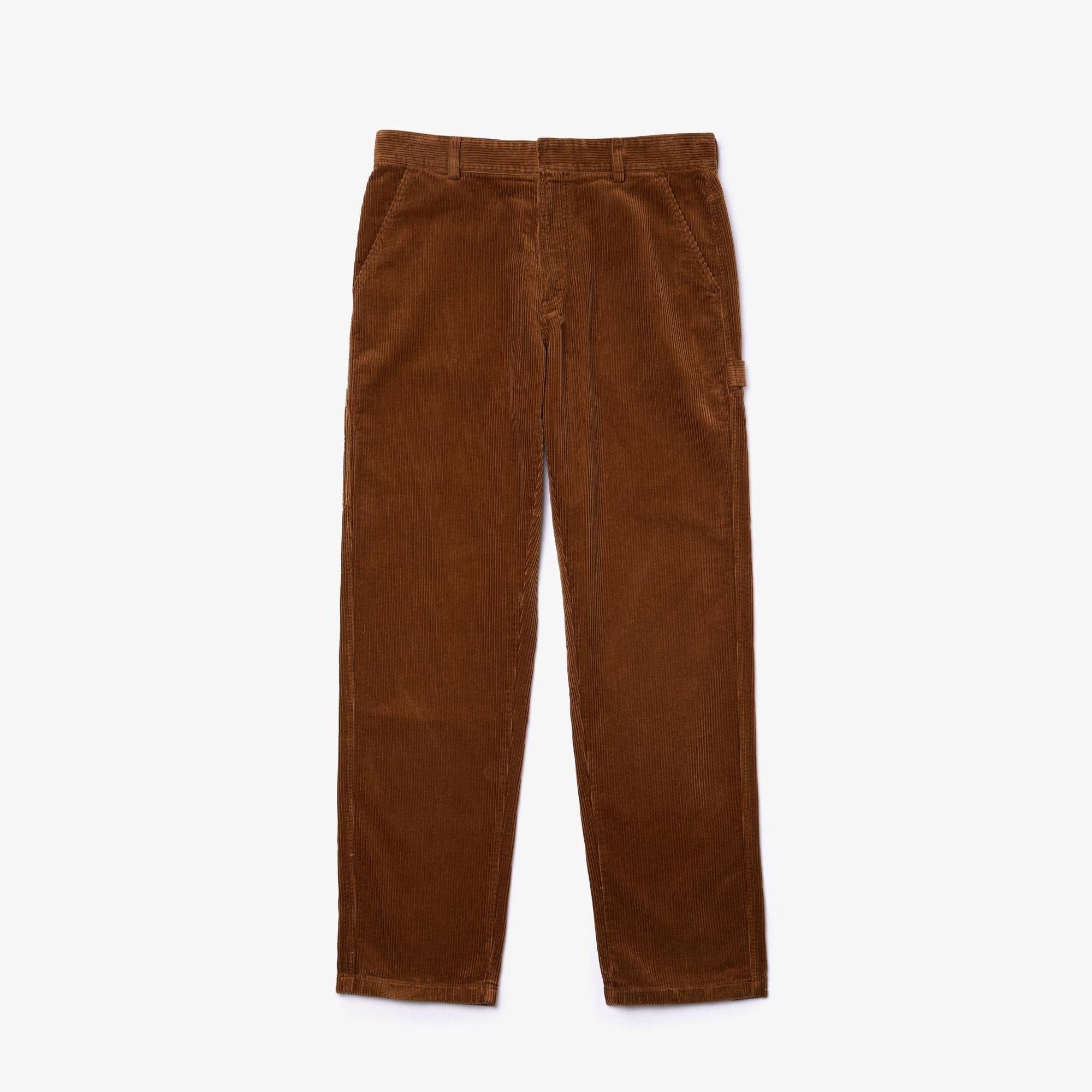Lacoste Men's LIVE Standard Fit Ribbed Velvet Cotton Pants