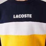 Lacoste Men's SPORT Crew Neck Colorblock Fleece Sweatshirt
