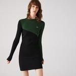 Lacoste Women's LIVE Two-Tone Ribbed Cotton And Cashmere Dress