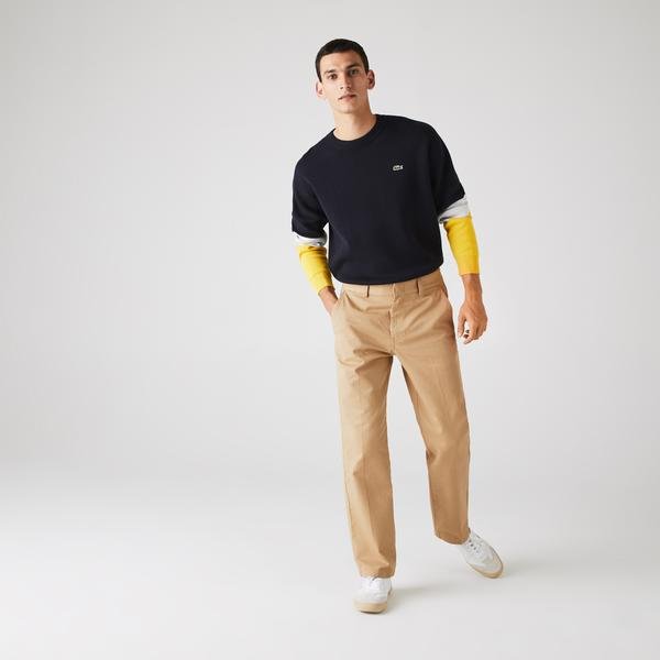 Lacoste Live Men's Bawełniane Pants  Chino Type With Standard Fit Tabs