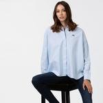 Lacoste Women's LIVE Loose Fit Oxford Cotton Shirt