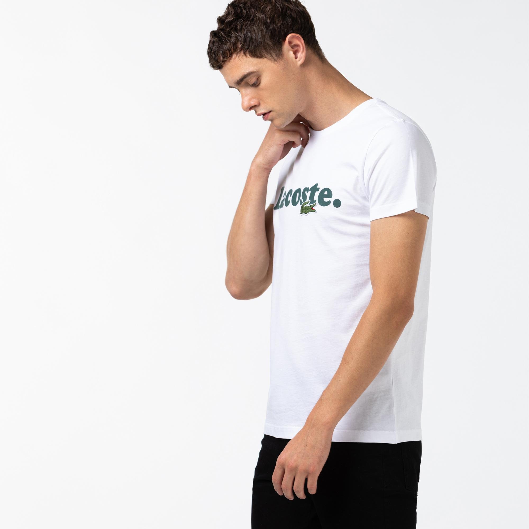 Lacoste Men's And Crocodile Branded Cotton T-shirt