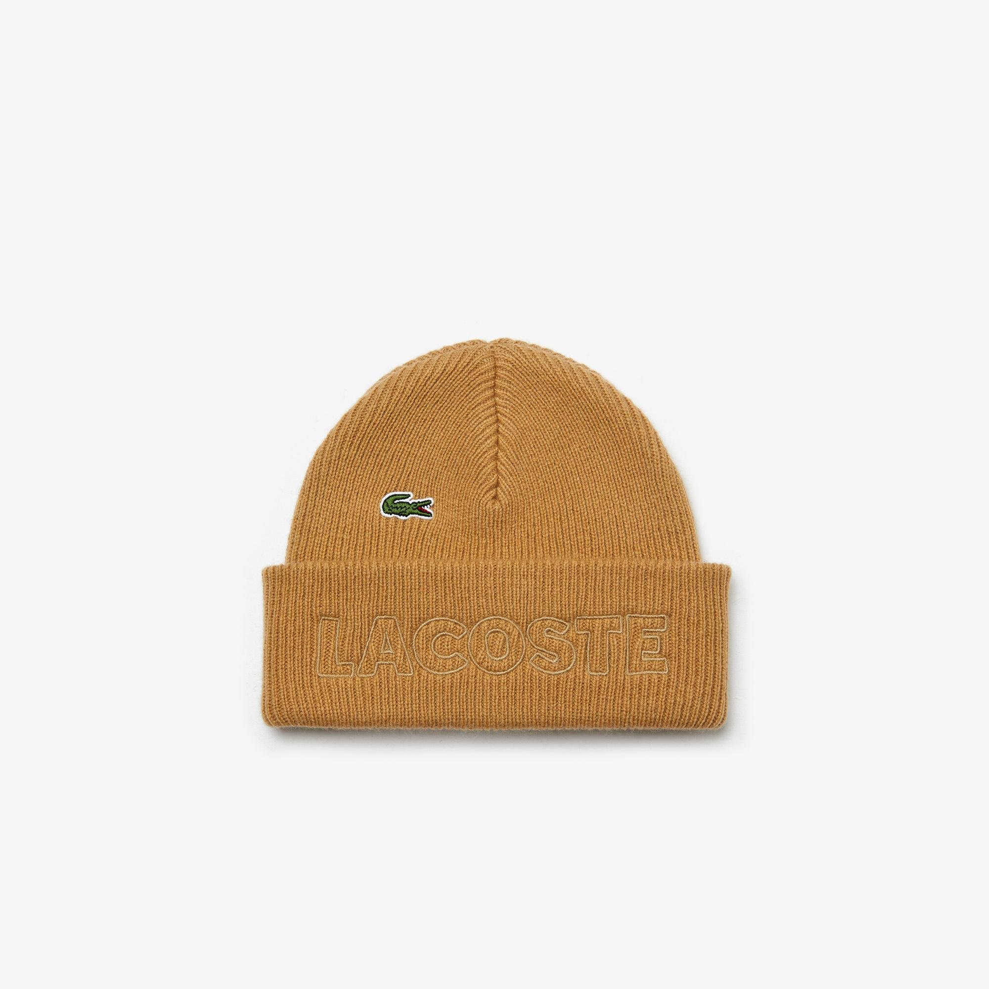 Lacoste Unisex LIVE Embroidered Wool Blend Beanie