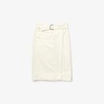 Lacoste Women's Cotton And Wool Wrap Skirt