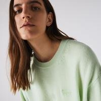 Lacoste светр жіночий з круглим вирізомHD1