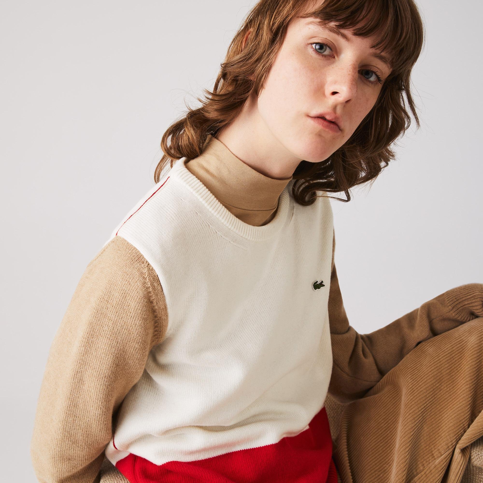 Lacoste светр жіночий Made in France з круглим вирізом