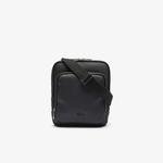 Lacoste Men's Classic Zippered Pocket Rectangular Crossbody Bag
