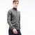 Lacoste Men's Zippered Stand-Up Collar Wool Jersey SweaterGri