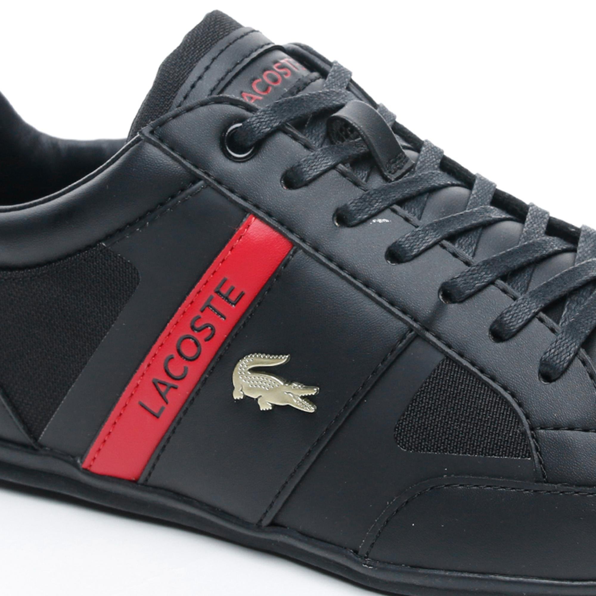 Lacoste Chaymon Tech 0120 3 Cma Erkek Siyah - Kırmızı Casual Ayakkabı