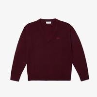 Lacoste Women's V-neck Wool Sweater540