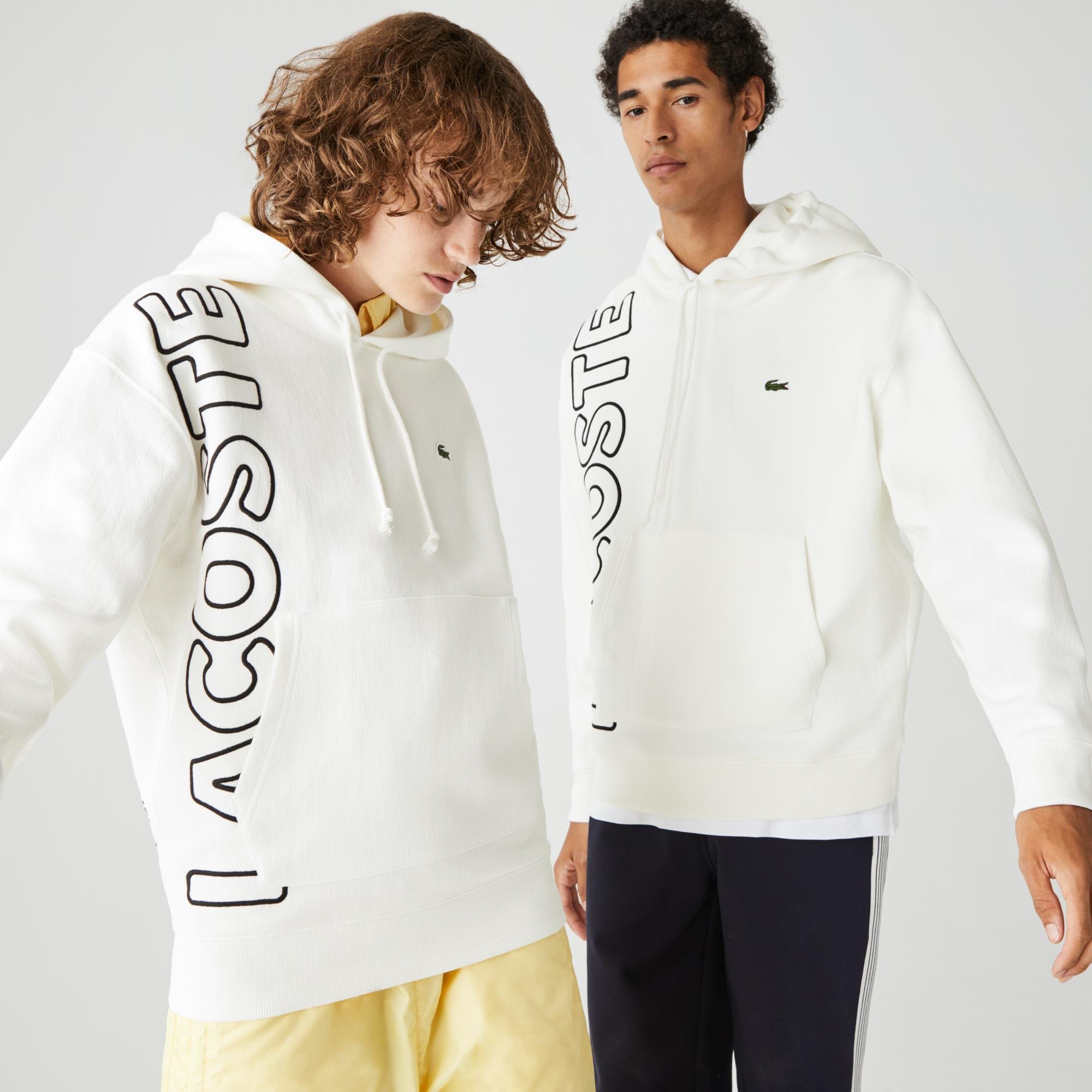 Lacoste Unisex LIVE Hooded Embroidered Cotton Blend Sweatshirt