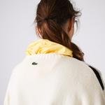 Lacoste Women's LIVE Face Design Wool Blend Loose Sweater