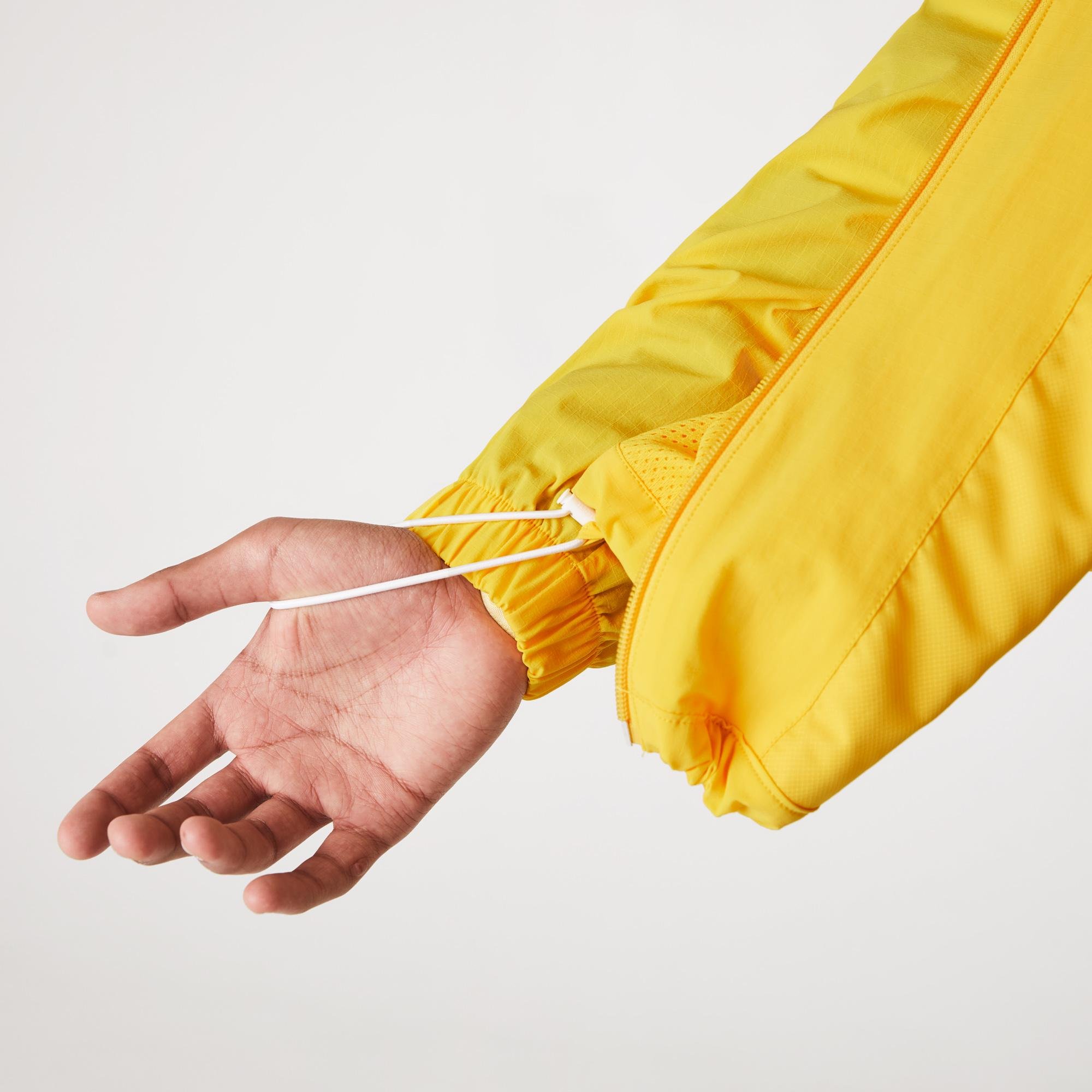 Lacoste Sport Erkek Kapüşonlu Sarı Rüzgarlık