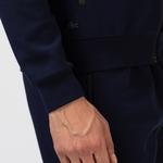 Lacoste férfi cipzáros sötétkék pulóver