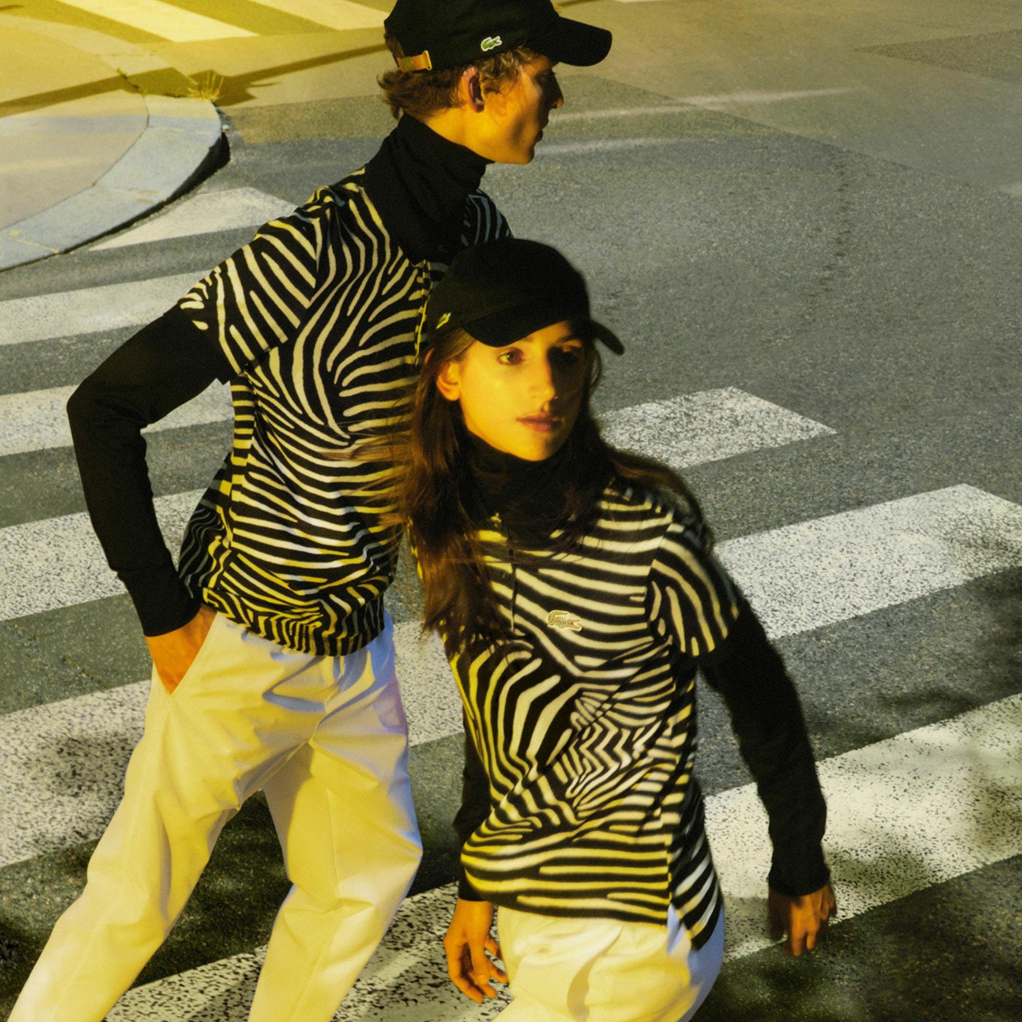 Lacoste x National Geographic Damska Koszulka Polo Z Motywem Zwierzęcym Z Piki