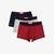 Lacoste Pack of 3 Plain and Printed Casual Boxer Briefs9BR