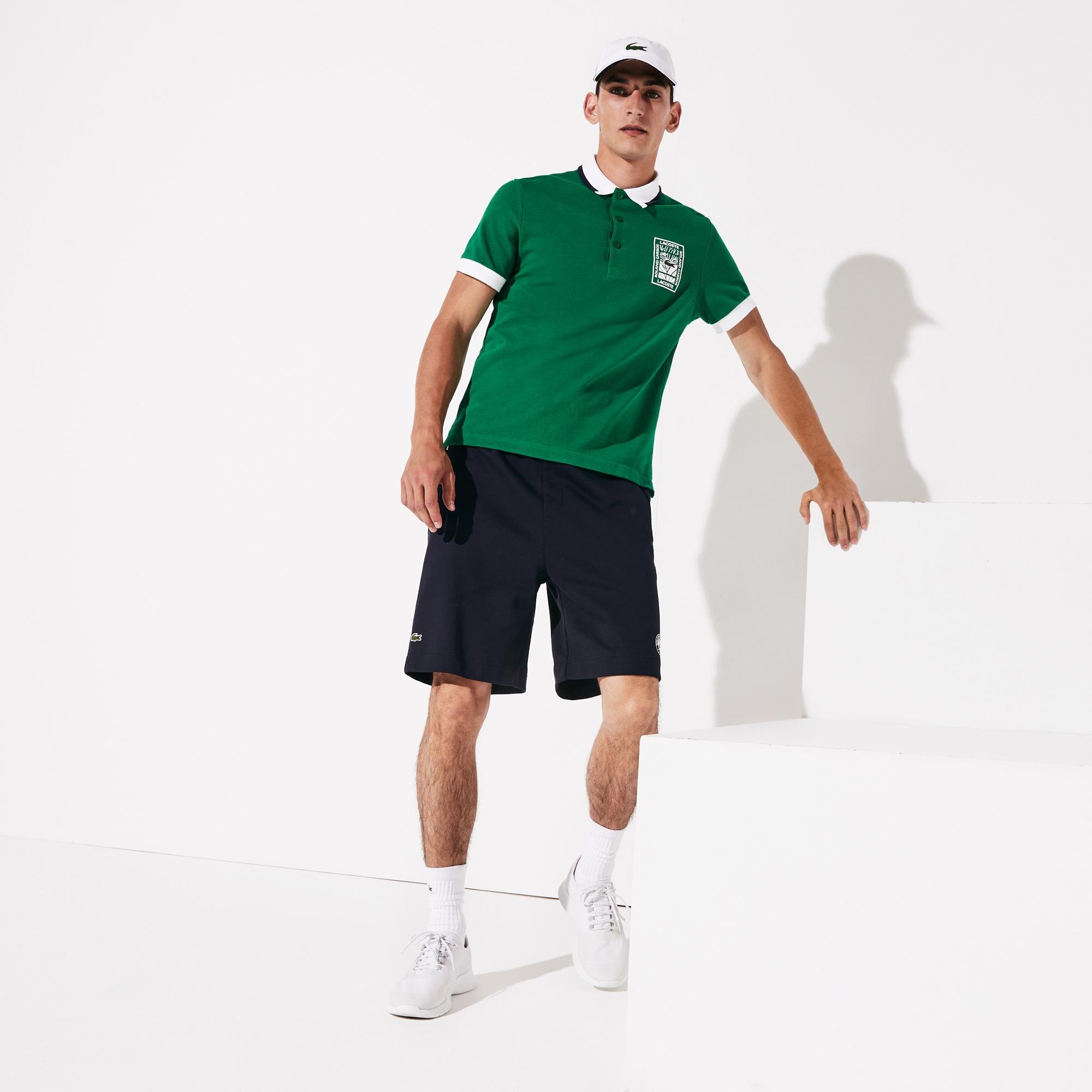 Lacoste  Pánske športové šortky z fleece bavlny Roland Garros