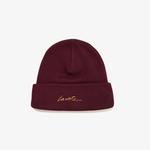 Lacoste L!VE Unisex Signature Embroidered Cashmere And Cotton Beanie