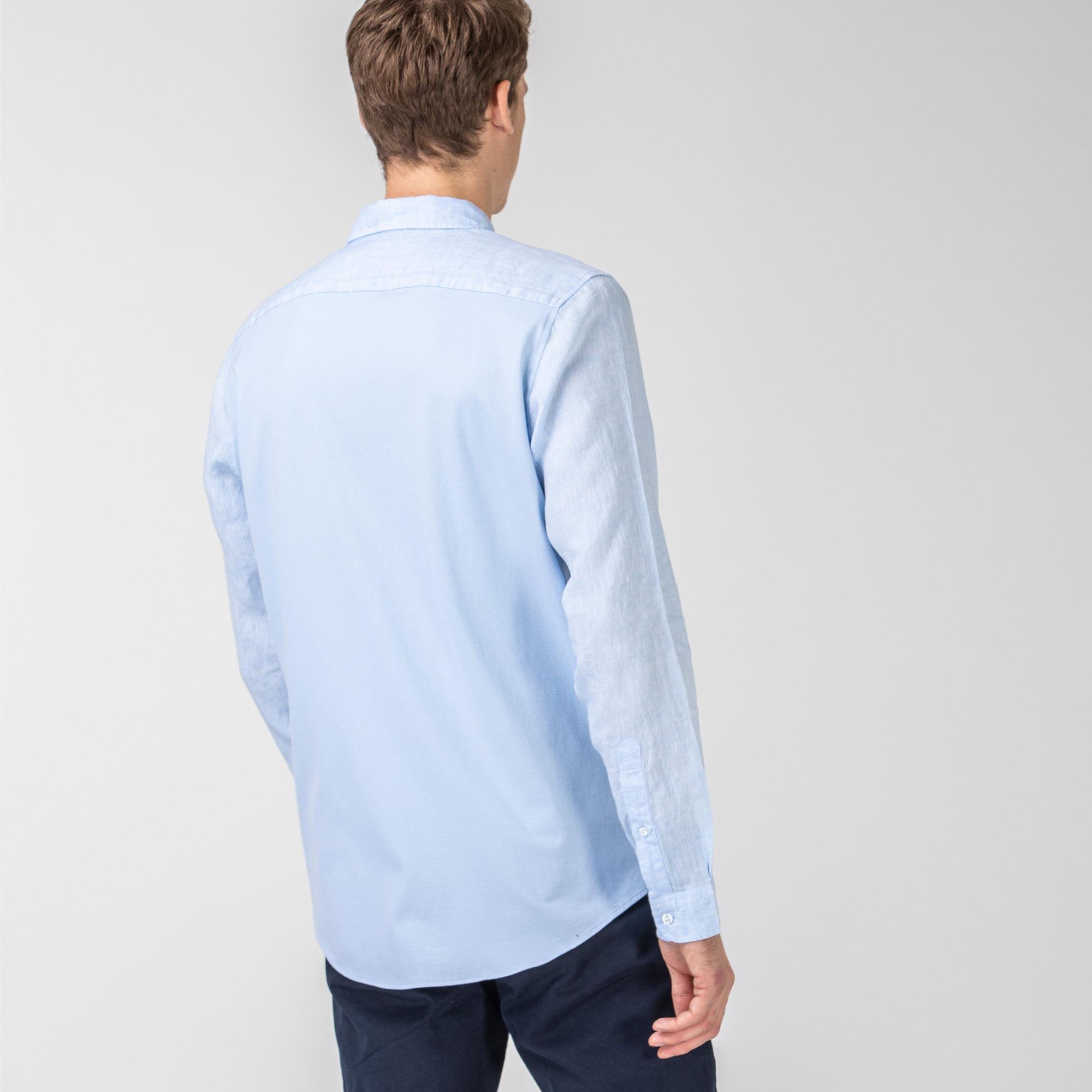Lacoste Men's Regular Fit Button-Down Collar Shirt