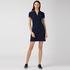 Lacoste women dresss with a collar polo with short sleevesLacivert