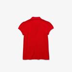 Girls' Scalloped Collar Mini Piqué Polo