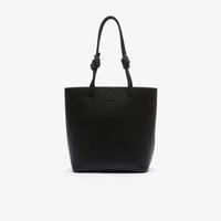 Lacoste Women's Chantaco Matte Piqué Leather Vertical Tote Bag000
