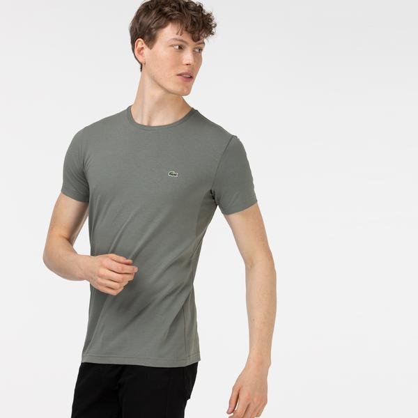 Lacoste Men's Round Neck Patterned T-Shirt