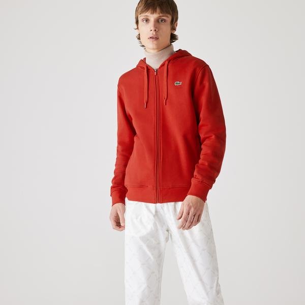 Lacoste Men's SPORT Hooded Lightweight Bi-material Sweatshirt