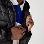 Lacoste Men's SPORT Hooded Water-Resistant Quilted Jacket